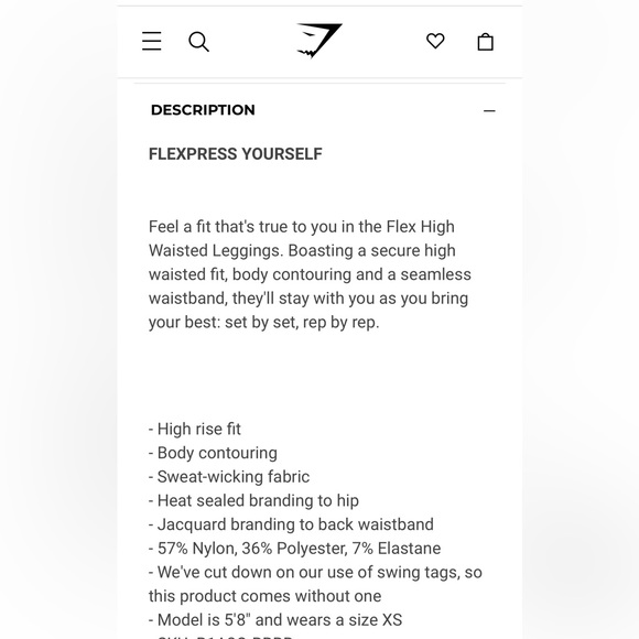 Gymshark Flex High Waisted Leggings - Picture 6 of 6